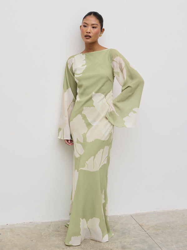 pretty lavish Primrose Kimono Sleeve Maxi Dress