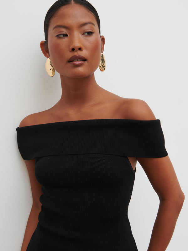 Pretty Lavish Reagan Bardot Knit Top