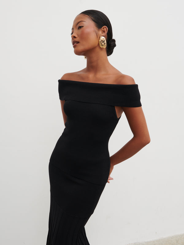 pretty lavish Reagan Bardot Knit Top