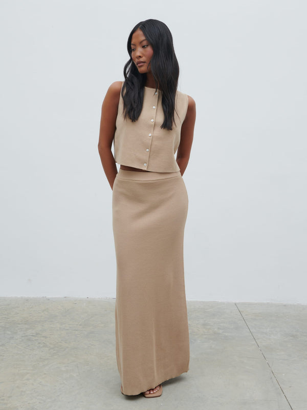 pretty lavish Reese Midaxi Knit Skirt