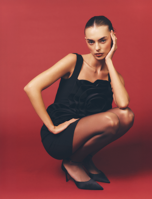 pretty lavish Rowena Corsage Mini Dress