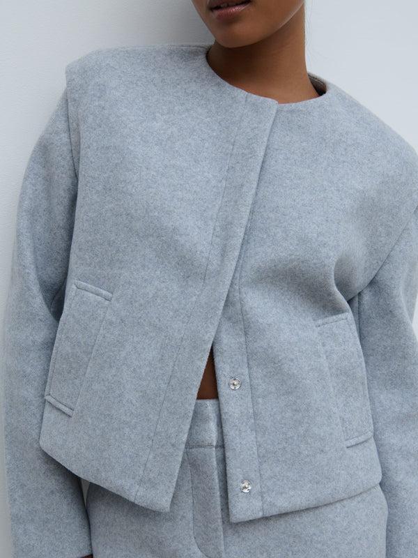 pretty lavish Rudy Cropped Boxy Jacket