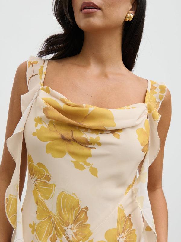 Pretty Lavish Rya Ruffle Midaxi Dress