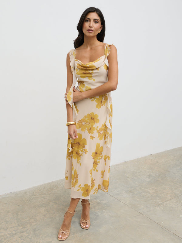 Pretty Lavish Rya Ruffle Midaxi Dress