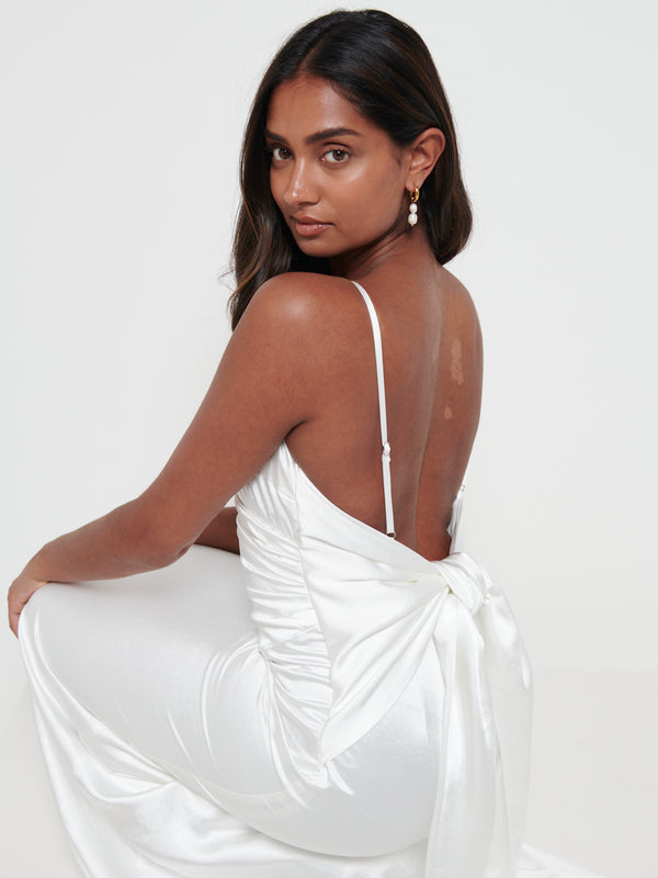 Pretty Lavish Sabine Drape Maxi Dress