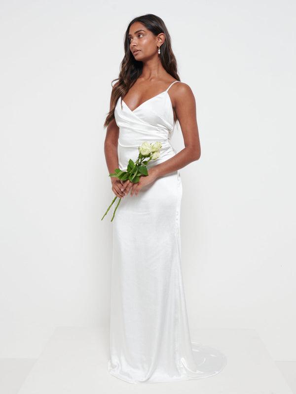 pretty lavish Sabine Drape Maxi Dress