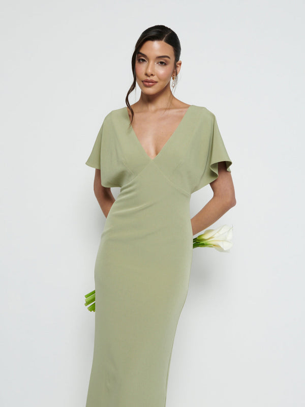 Pretty Lavish Sadie Crepe Maxi Bridesmaid Dress