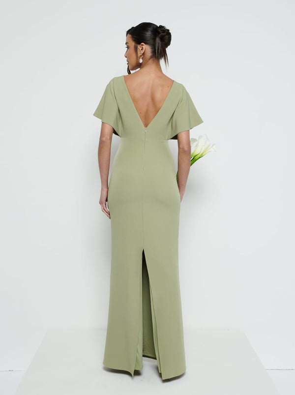 Pretty Lavish Sadie Crepe Maxi Bridesmaid Dress