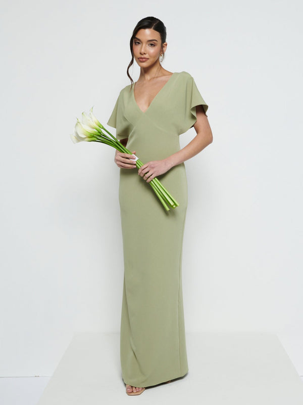 Pretty Lavish Sadie Crepe Maxi Bridesmaid Dress
