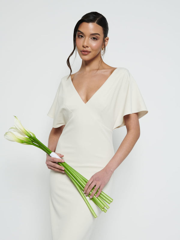 Pretty Lavish Sadie Crepe Maxi Bridesmaid Dress
