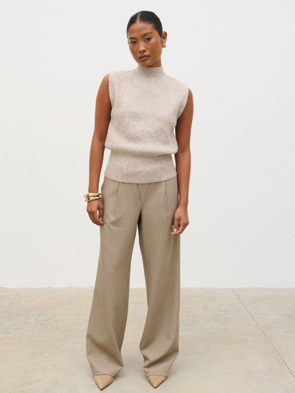 Pretty Lavish Shala High Neck Knit Top