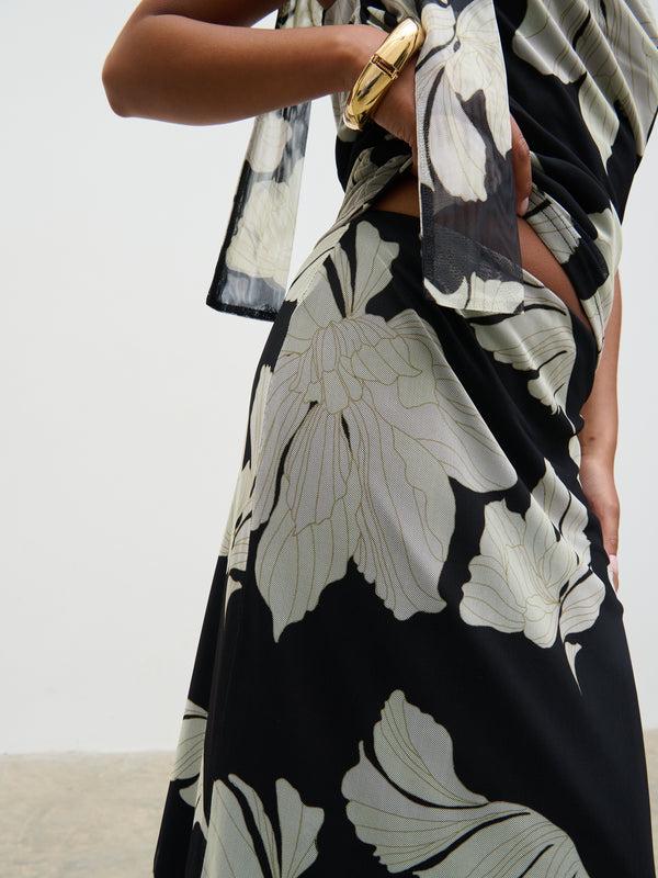 Pretty Lavish Shea Jersey Maxi Skirt