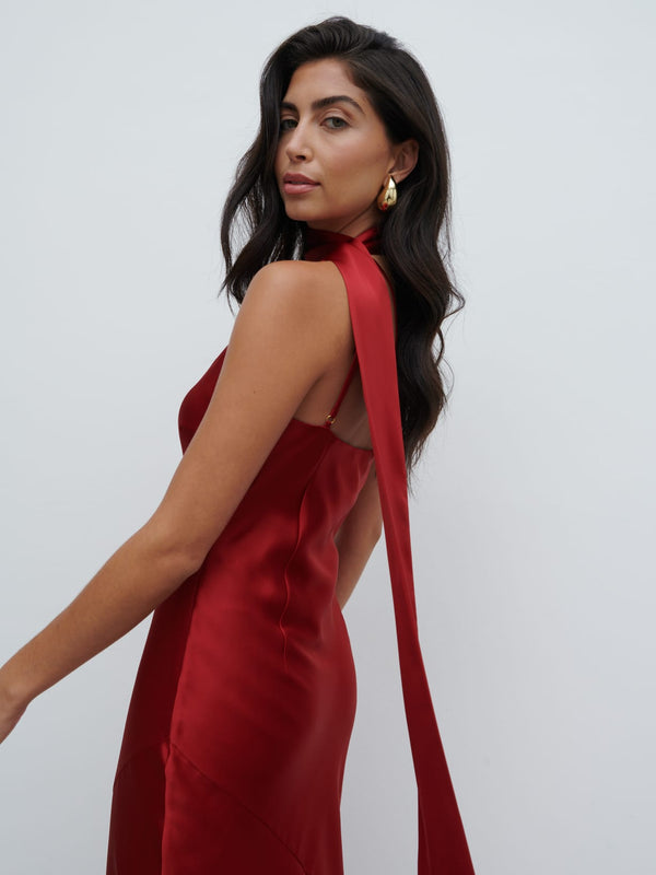 Pretty Lavish Sheree One Shoulder Sash Maxi Dress