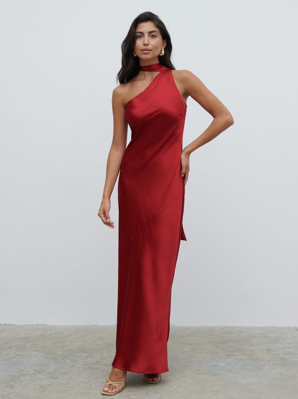 Pretty Lavish Sheree One Shoulder Sash Maxi Dress