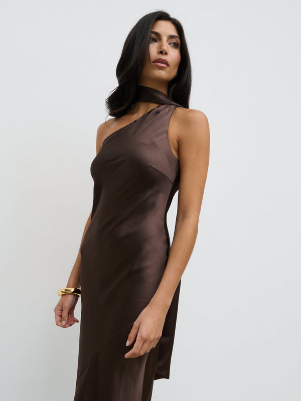 Pretty Lavish Sheree One Shoulder Sash Maxi Dress