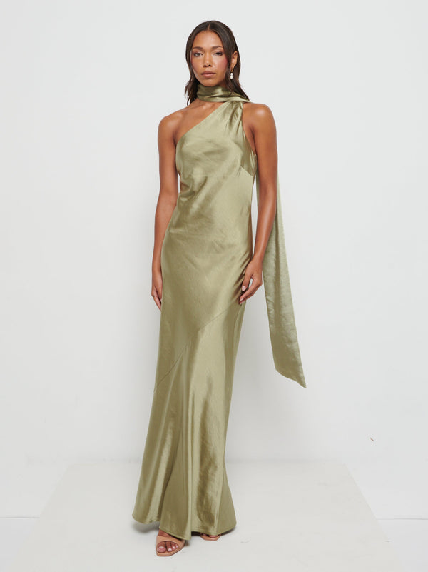 pretty lavish Sheree Scarf Maxi Bridesmaid Dress