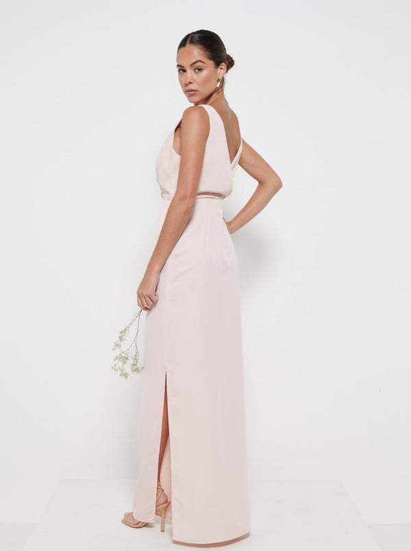 Pretty Lavish Silva Wrap Maxi Bridesmaid Dress