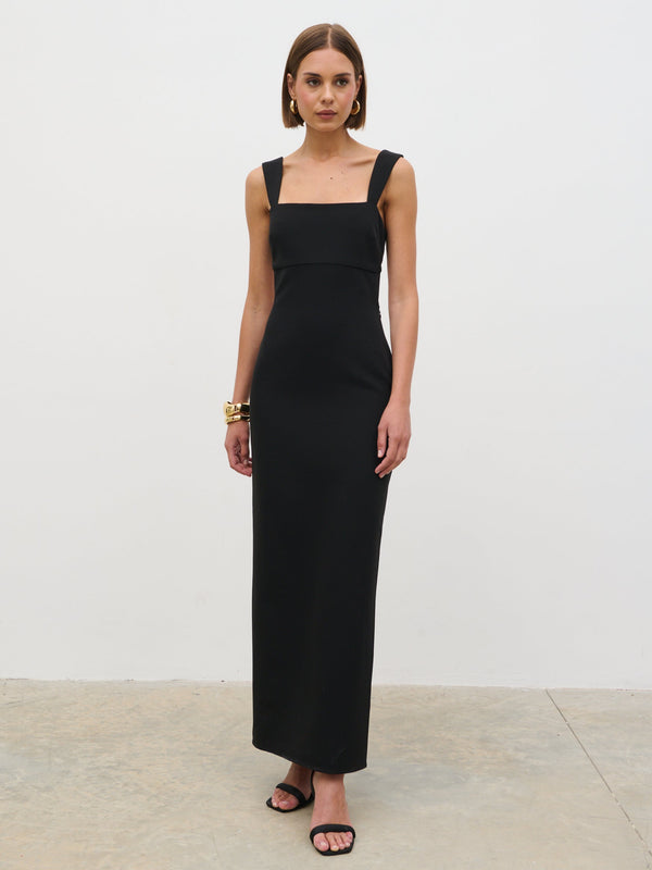 Pretty Lavish Sorel Square Neck Crepe Maxi Dress