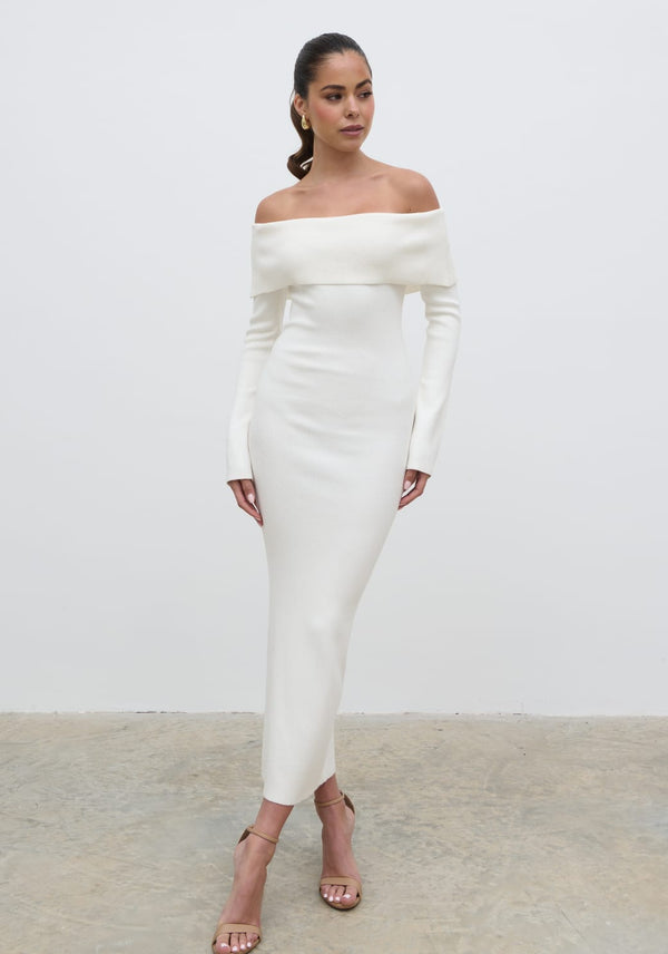 pretty lavish Soreya Bardot Knit Dress
