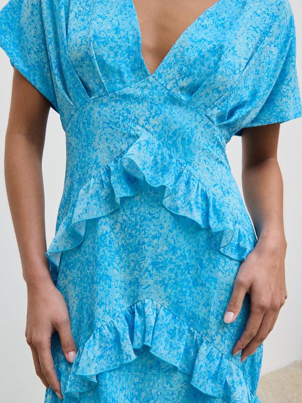 Pretty Lavish Tamsin Ruffle Chiffon Dress