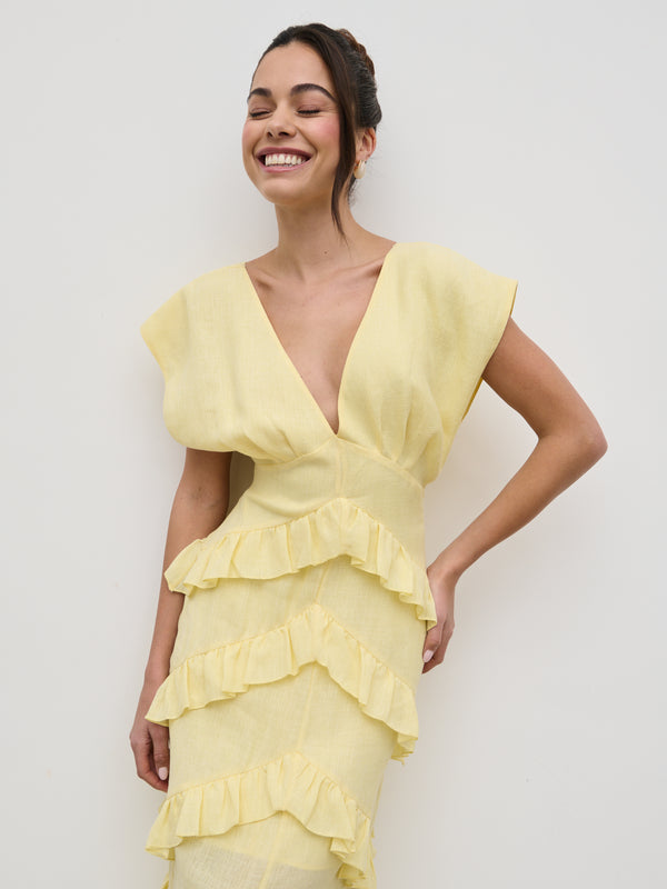 Pretty Lavish Tamsin Ruffle Dress