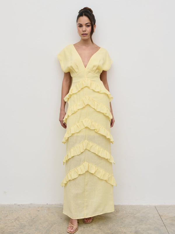 Pretty Lavish Tamsin Ruffle Dress