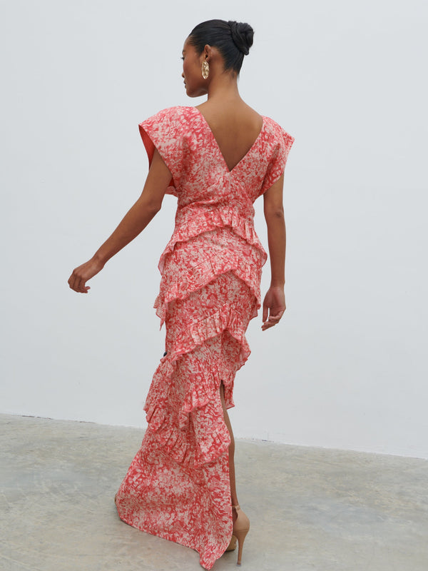 Pretty Lavish Tamsin Ruffle Dress