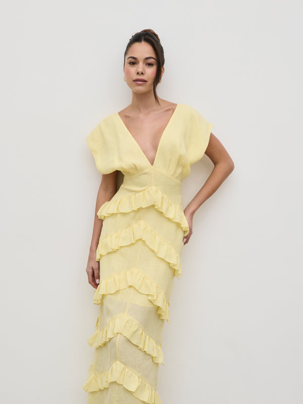 pretty lavish Tamsin Ruffle Dress
