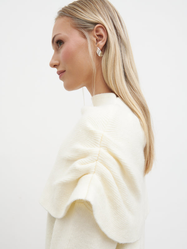 Pretty Lavish Tarla Exaggerated Drape Knit Jumper