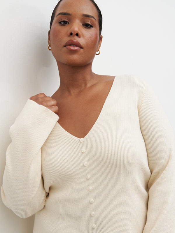 Pretty Lavish Tia Knit Top Curve