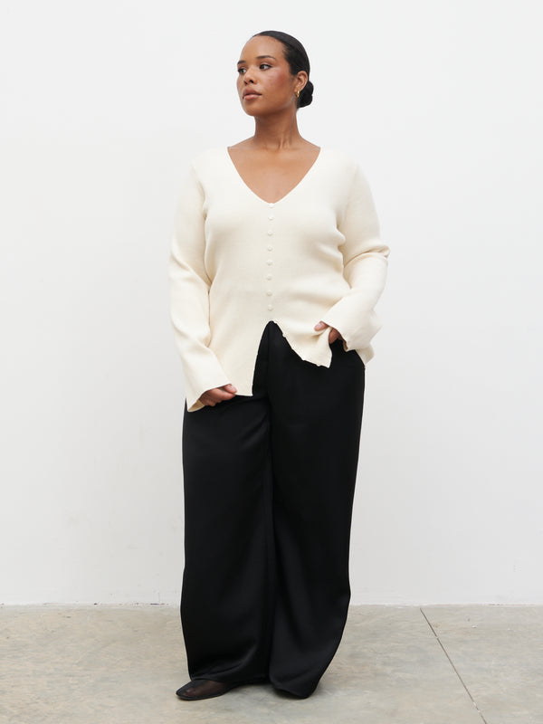Pretty Lavish Tia Knit Top Curve