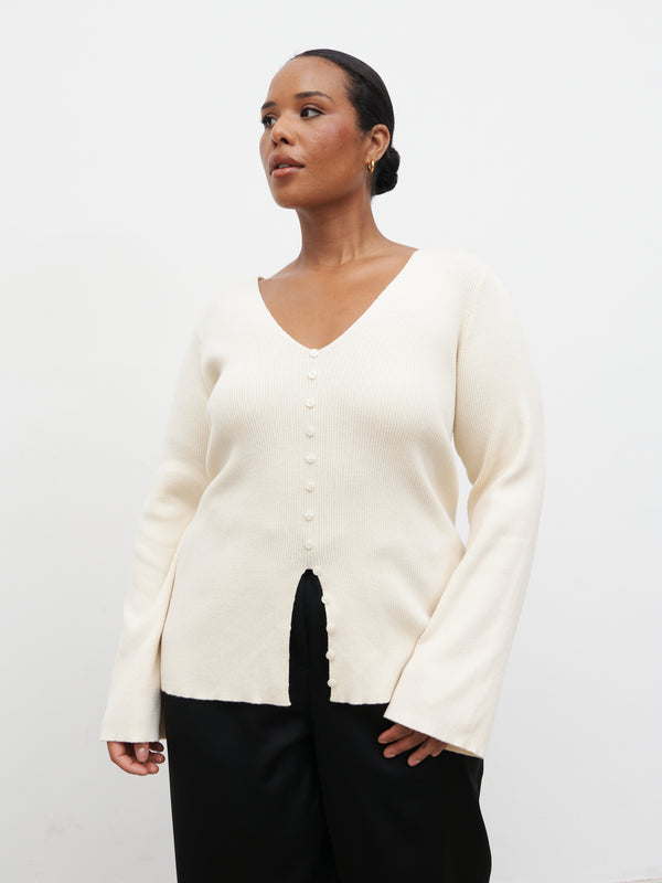 Pretty Lavish Tia Knit Top Curve