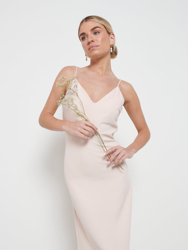 Pretty Lavish Tillie V-Neck Maxi Bridesmaid Dress