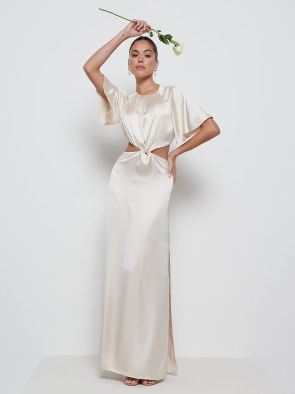 pretty lavish Zara Twist Knot Bridesmaid Dress
