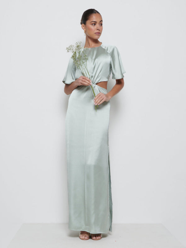 pretty lavish Zara Twist Knot Bridesmaid Dress