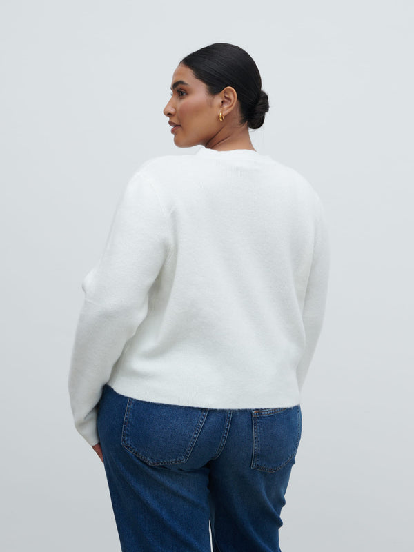 Pretty Lavish Sabrina Gold Button Knit Cardigan Curve