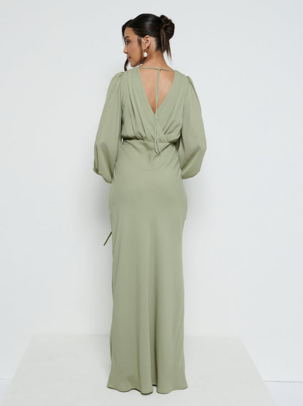 Pretty Lavish Sienna Long Sleeve Chiffon Bridesmaid Dress