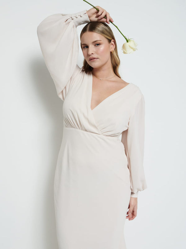Pretty Lavish Sienna Long Sleeve Chiffon Bridesmaid Dress