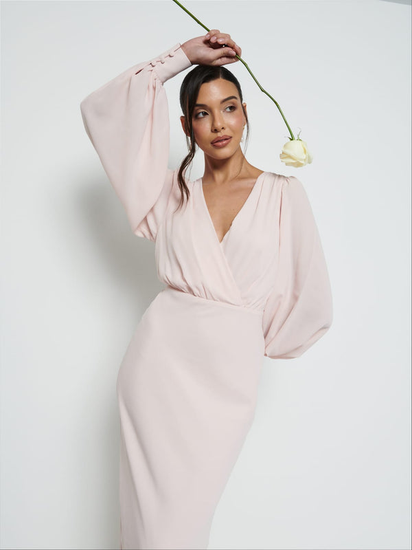 Pretty Lavish Sienna Long Sleeve Chiffon Bridesmaid Dress