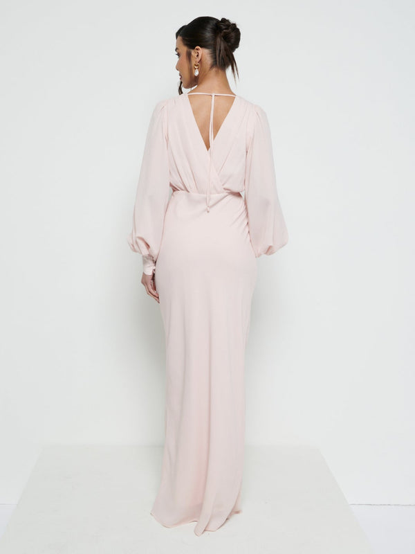 Pretty Lavish Sienna Long Sleeve Chiffon Bridesmaid Dress