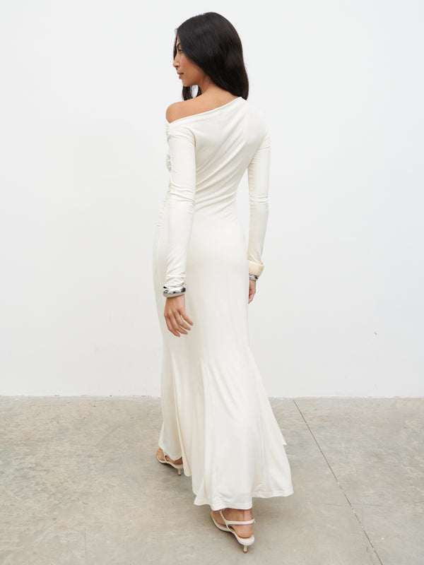 Pretty Lavish Yarelia Ruched Trim Jersey Maxi Dress