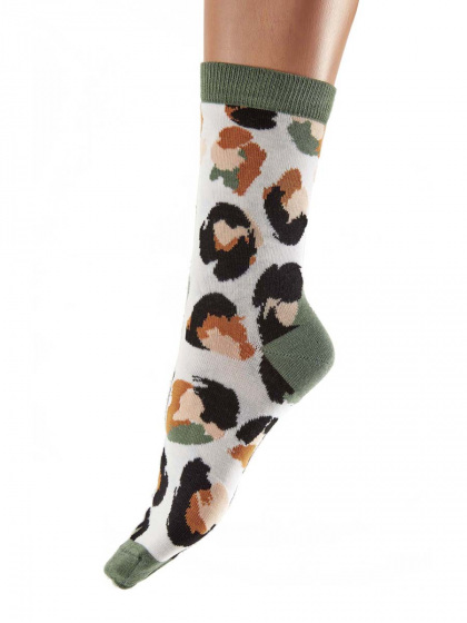 Pretty Polly Animal Pattern Bamboo Socks 2 Pair Pack - Multi