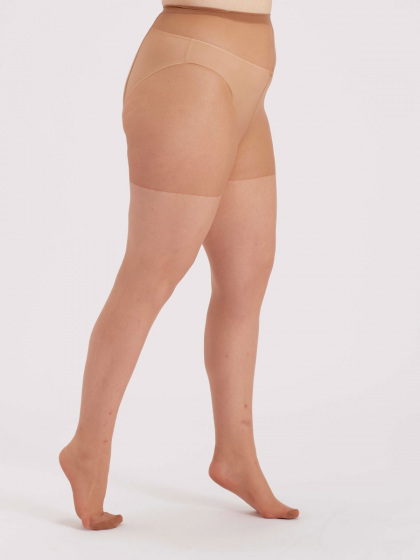 Pretty Polly Curves 15 Denier Ladder Resist Tights 3 Pair Pack - Sherry