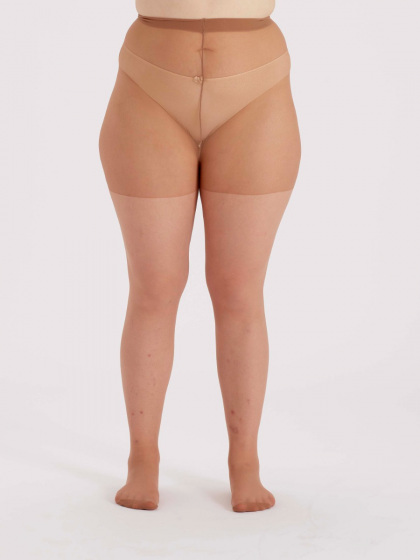 Pretty Polly Curves 15 Denier Ladder Resist Tights 3 Pair Pack - Sherry