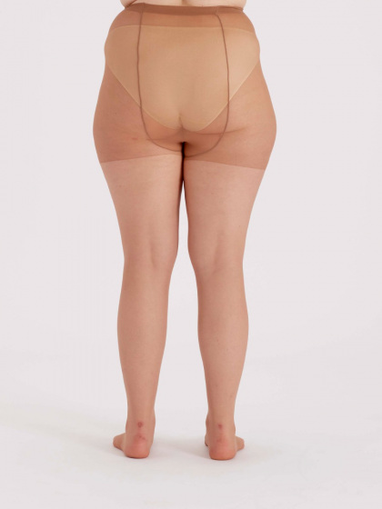 Pretty Polly Curves 15 Denier Ladder Resist Tights 3 Pair Pack - Sherry