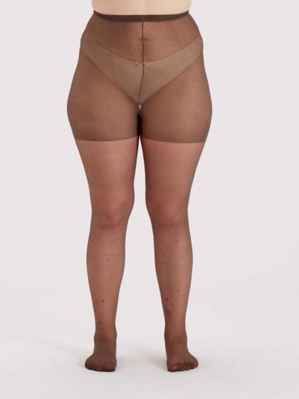 Pretty Polly Curves 15 Denier Ladder Resist Tights 3 Pair Pack - Dark Nude