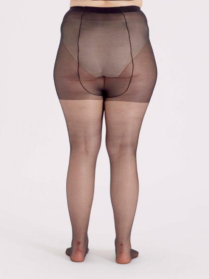 Pretty Polly Curves 15 Denier Ladder Resist Tights 3 Pair Pack - Barely Black