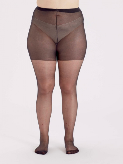 Pretty Polly Curves 15 Denier Ladder Resist Tights 3 Pair Pack - Barely Black