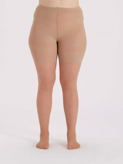 Pretty Polly Curves 15 Denier Sheer Cooling Tights - Nude