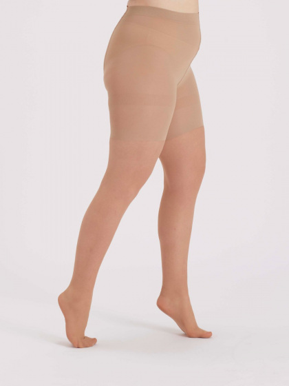 Pretty Polly Curves 15 Denier Sheer Cooling Tights - Nude